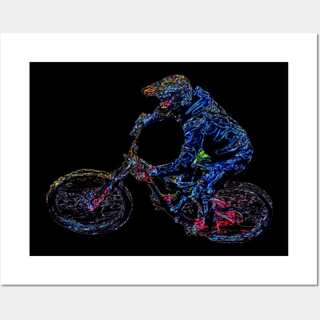 downhill mtb Wall Art by rickylabellevie